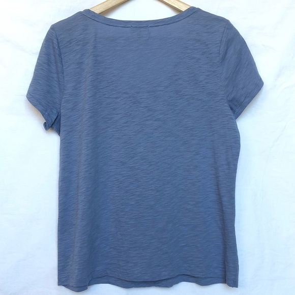 TALBOTS PETITES Ruffled Front T Shirt Petite L - Picture 2 of 6